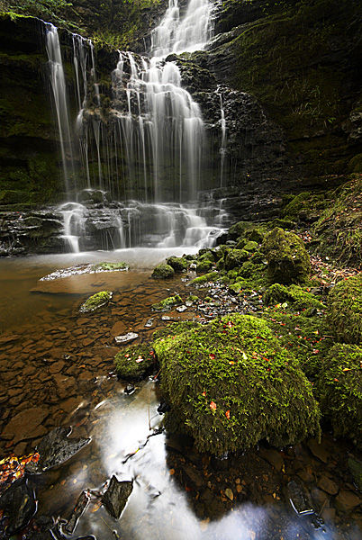 Moss Covered Rock At Scaleber 